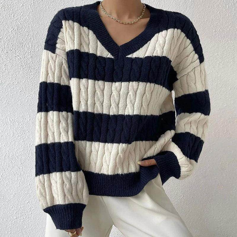 Grace Women's Striped Knitted Jumper