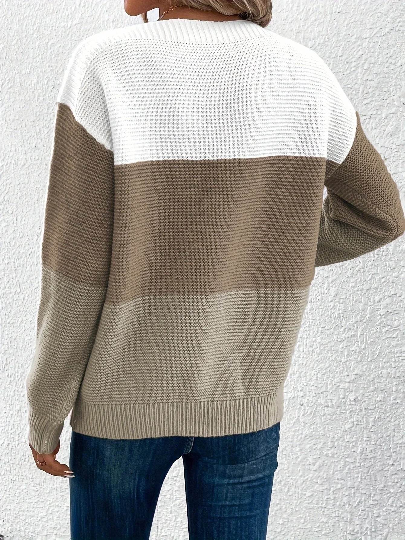 Elena Women's Crew Neck Knitted Jumper