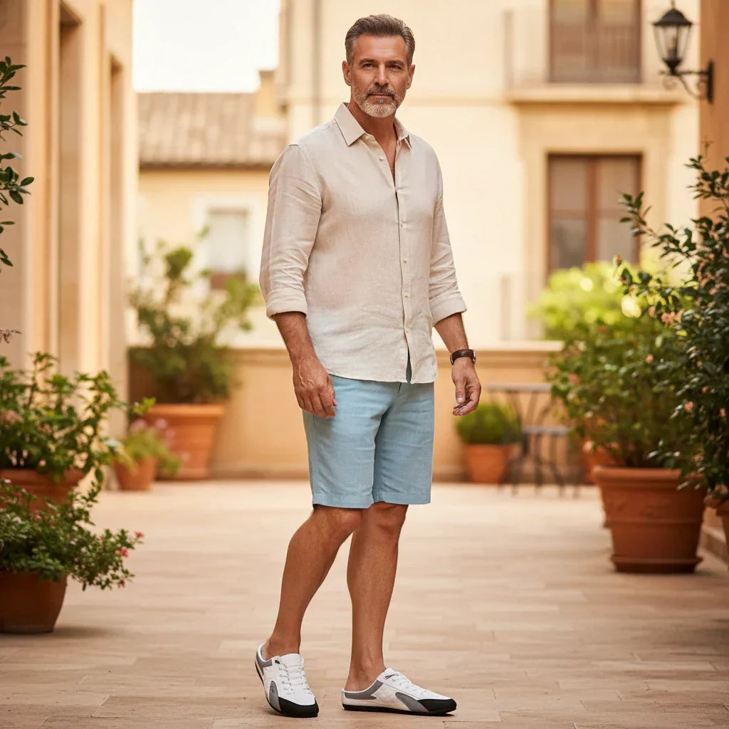 Men's Backless Slip-On Sneakers - Confy