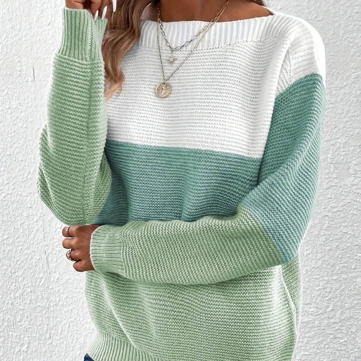Elena Women's Crew Neck Knitted Jumper