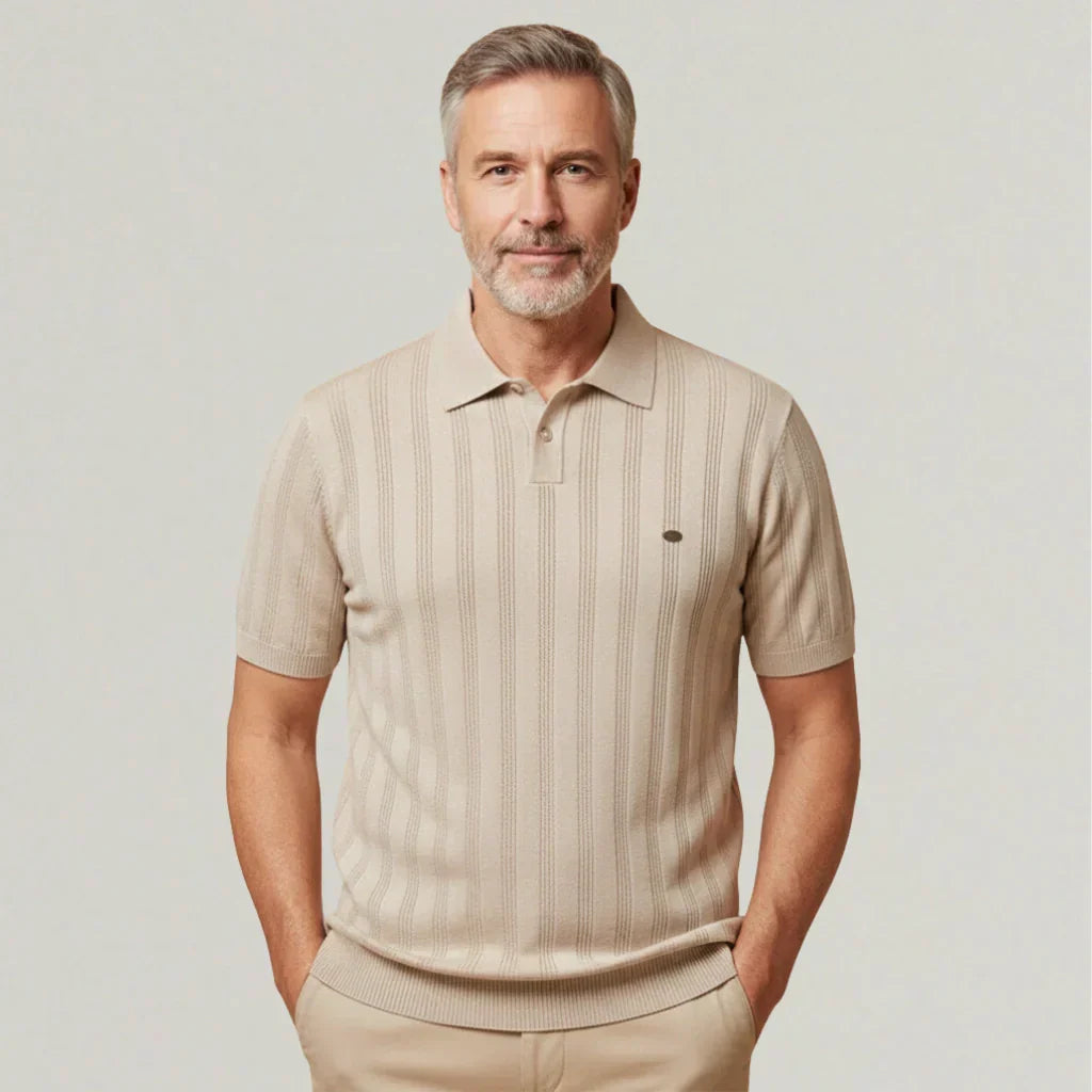 Alvero Men's Knitted Polo Shirt