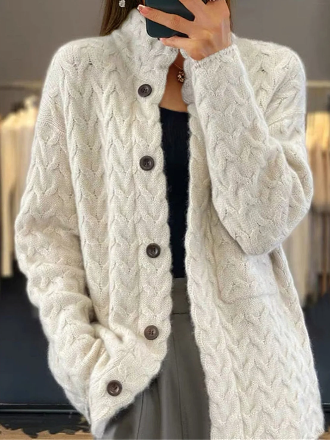 Lydia Women's Chic Knitted Cardigan
