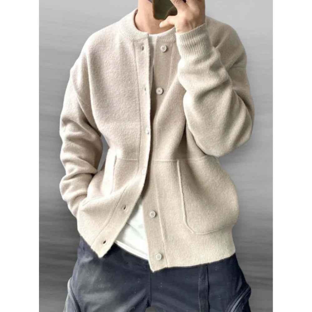 Luca Men's Buttoned Knitted Cardigan