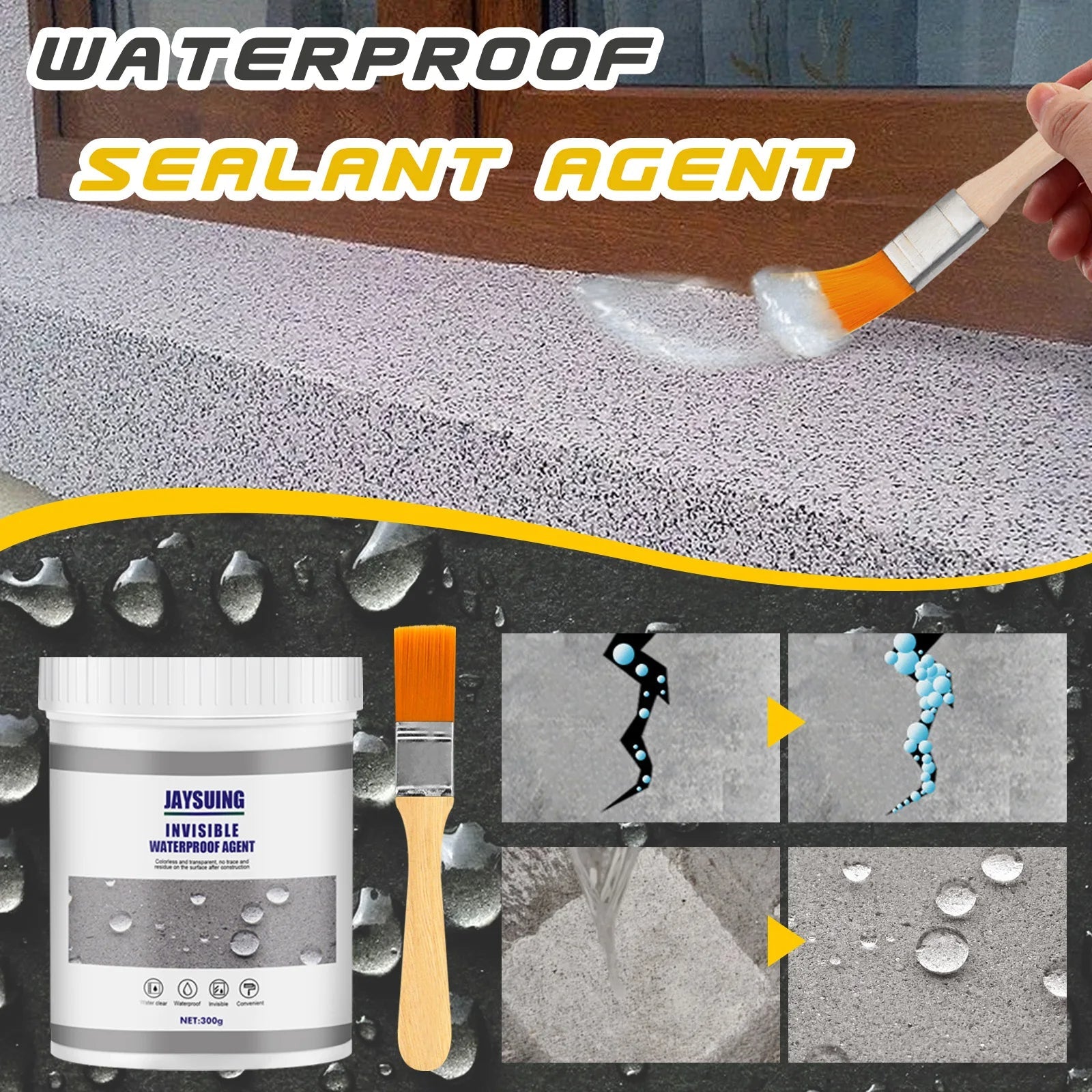 Anti-Leak & Waterproof Sealant + Free Brush