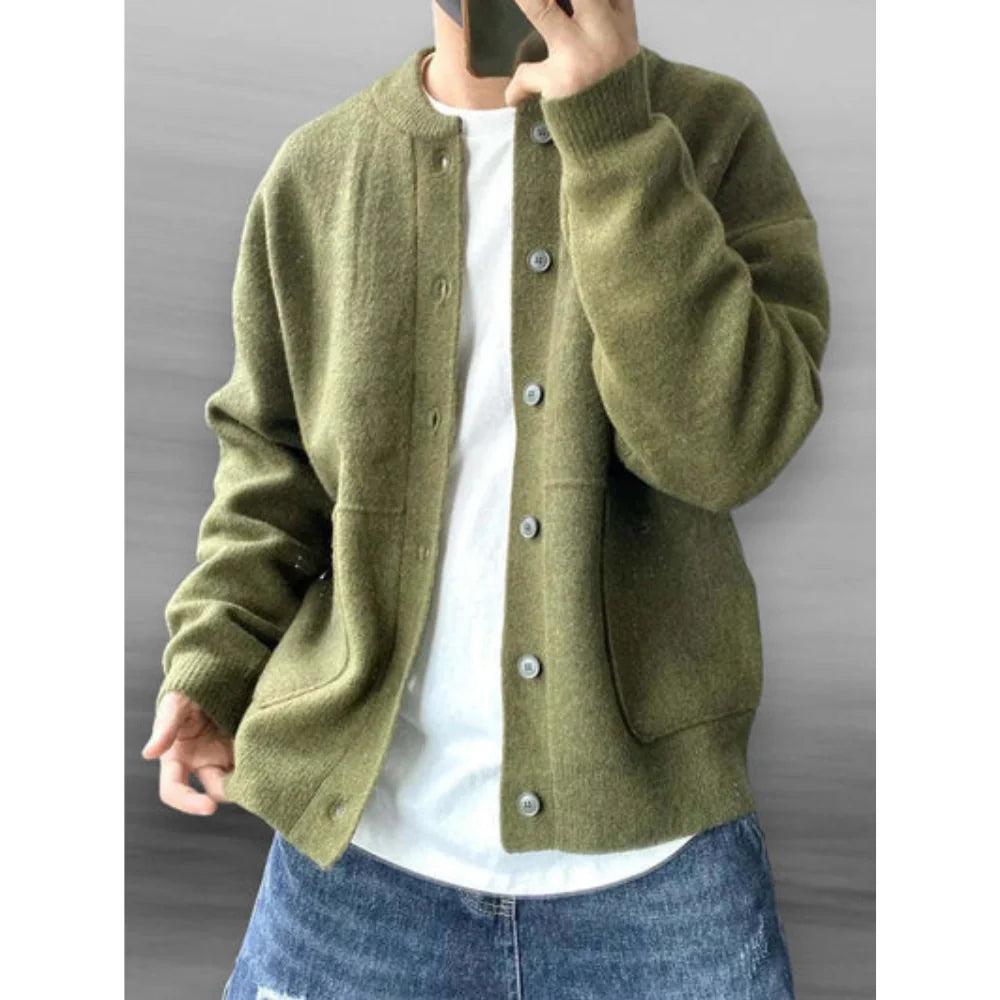 Luca Men's Buttoned Knitted Cardigan