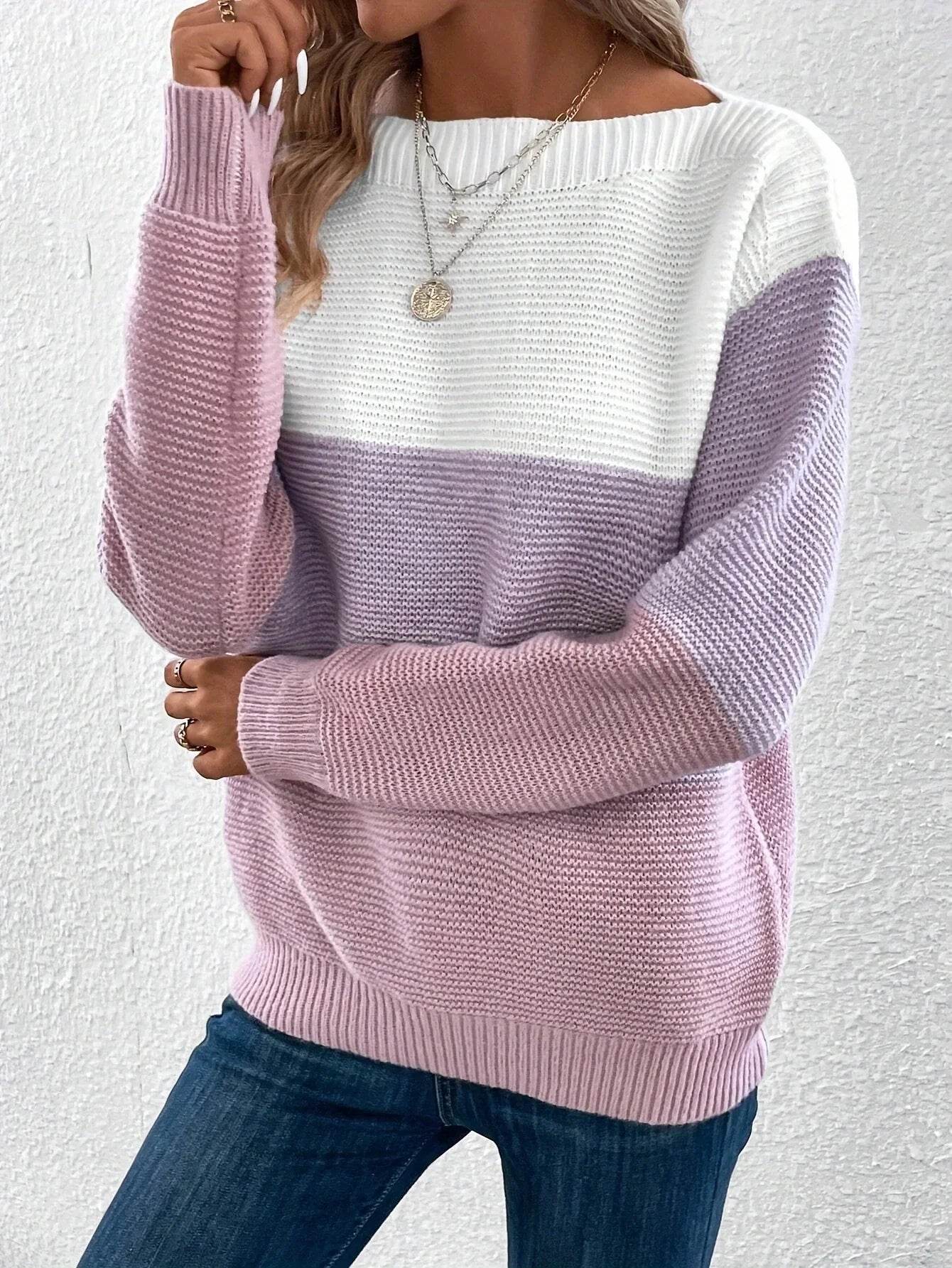 Elena Women's Crew Neck Knitted Jumper