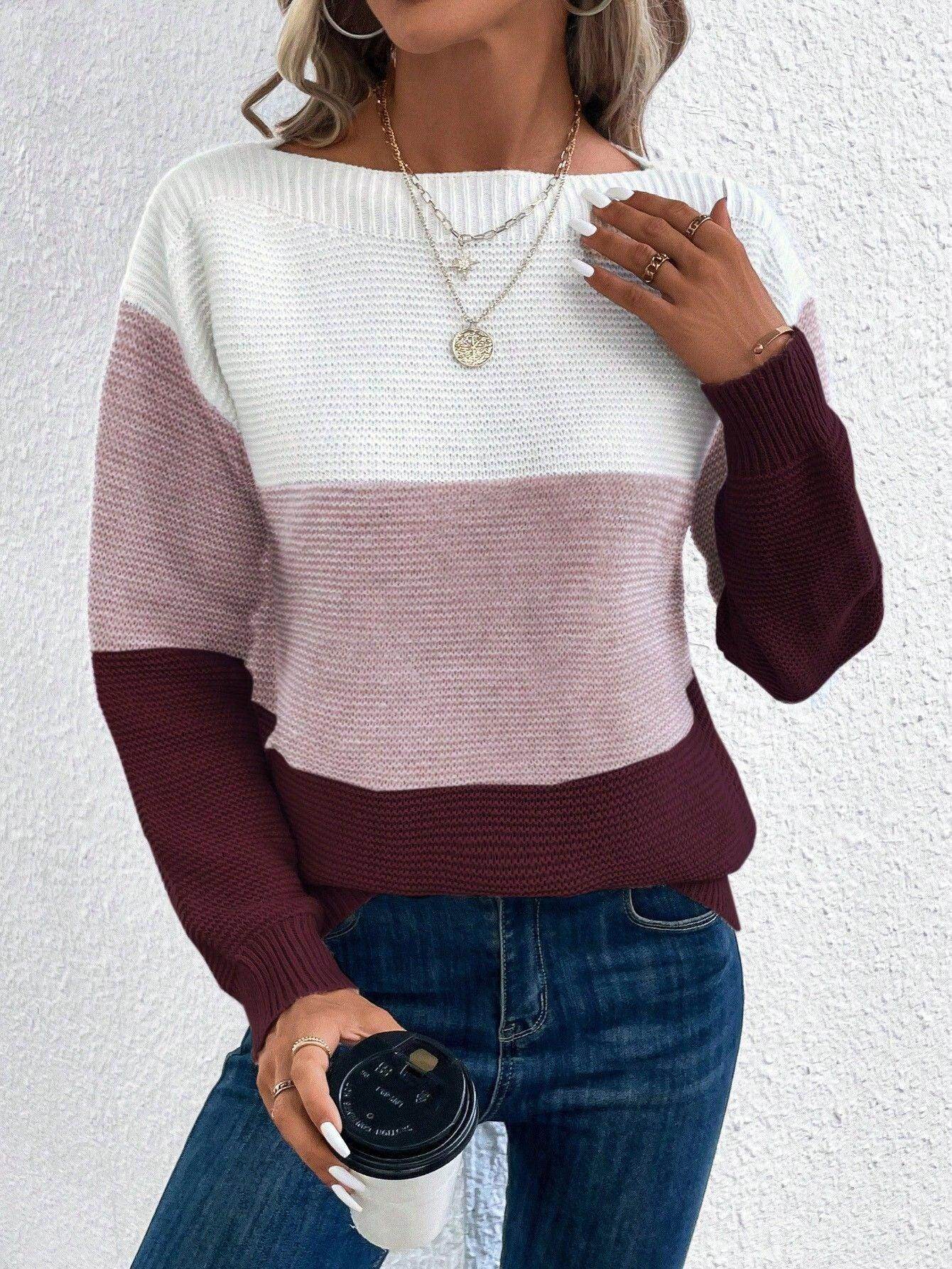 Elena Women's Crew Neck Knitted Jumper