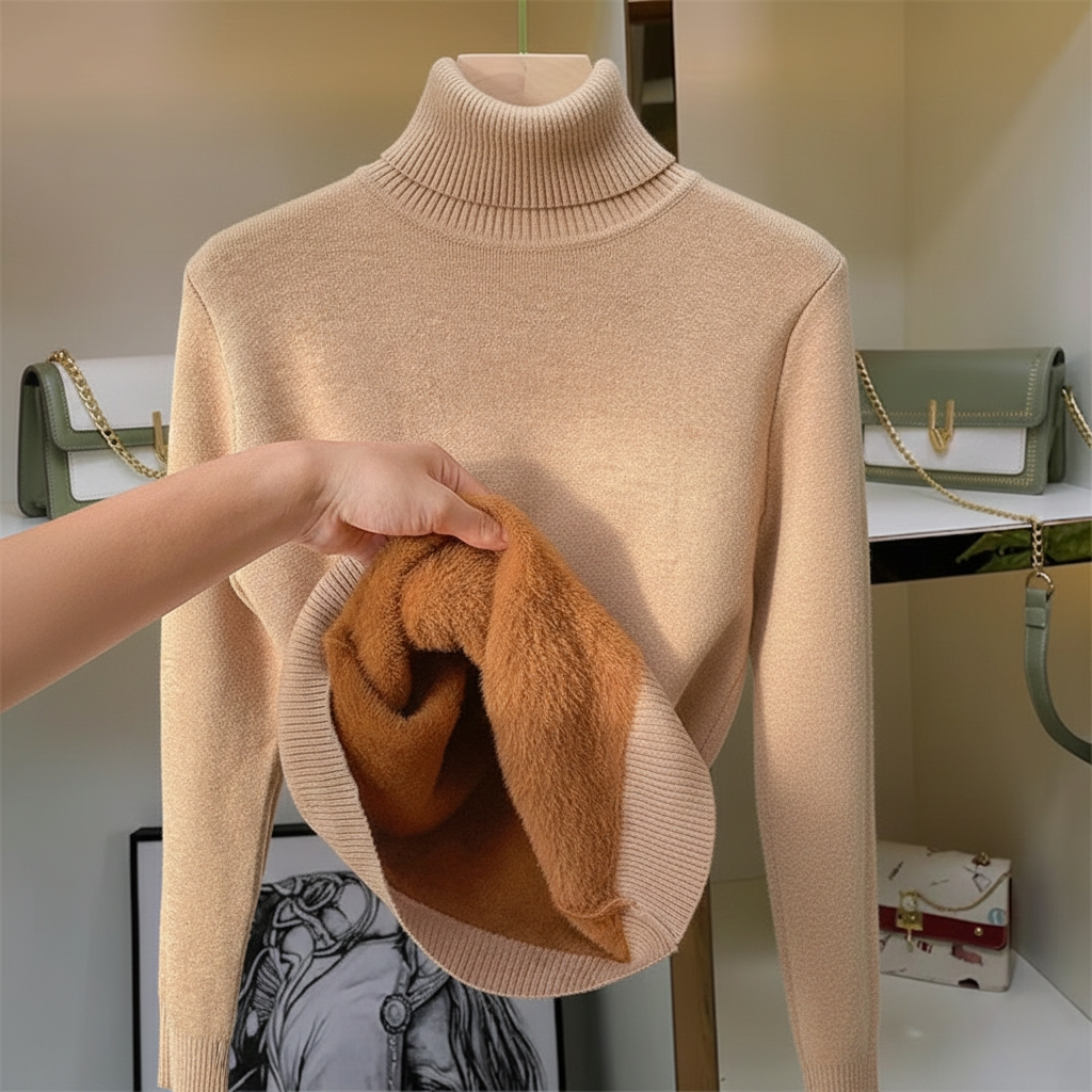 Karen Women's Fleece Roll Neck Jumper