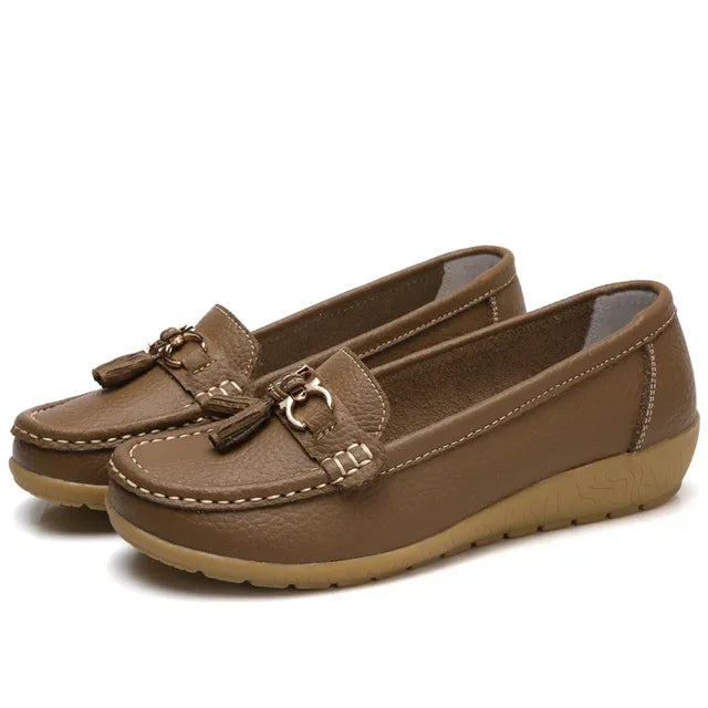 Mocassin Orthopédique en Cuir - Mary