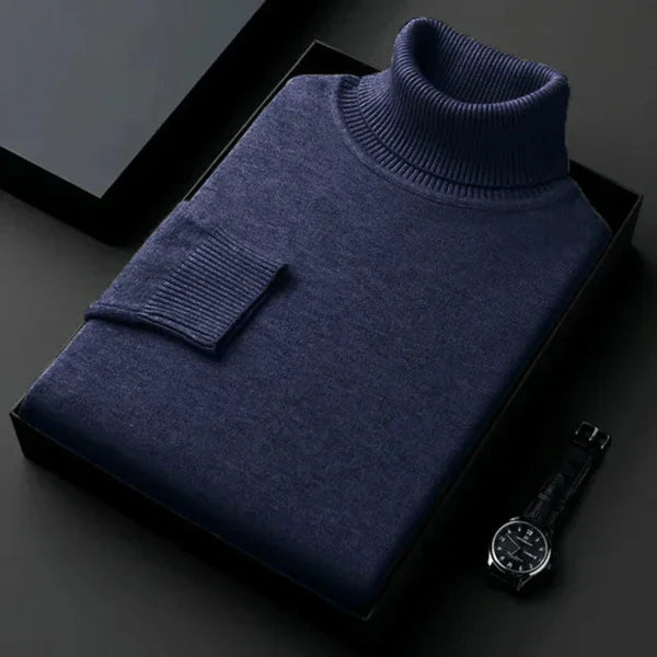 Laurent Men's Cashmere Roll Neck Jumper