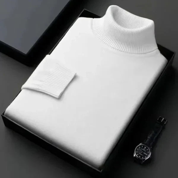 Laurent Men's Cashmere Roll Neck Jumper