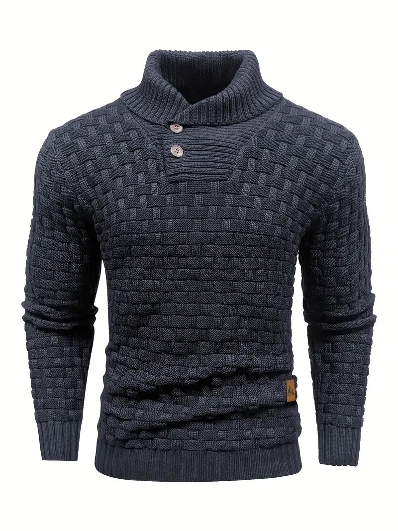 Auguste Men's Shawl Collar Knitted Jumper