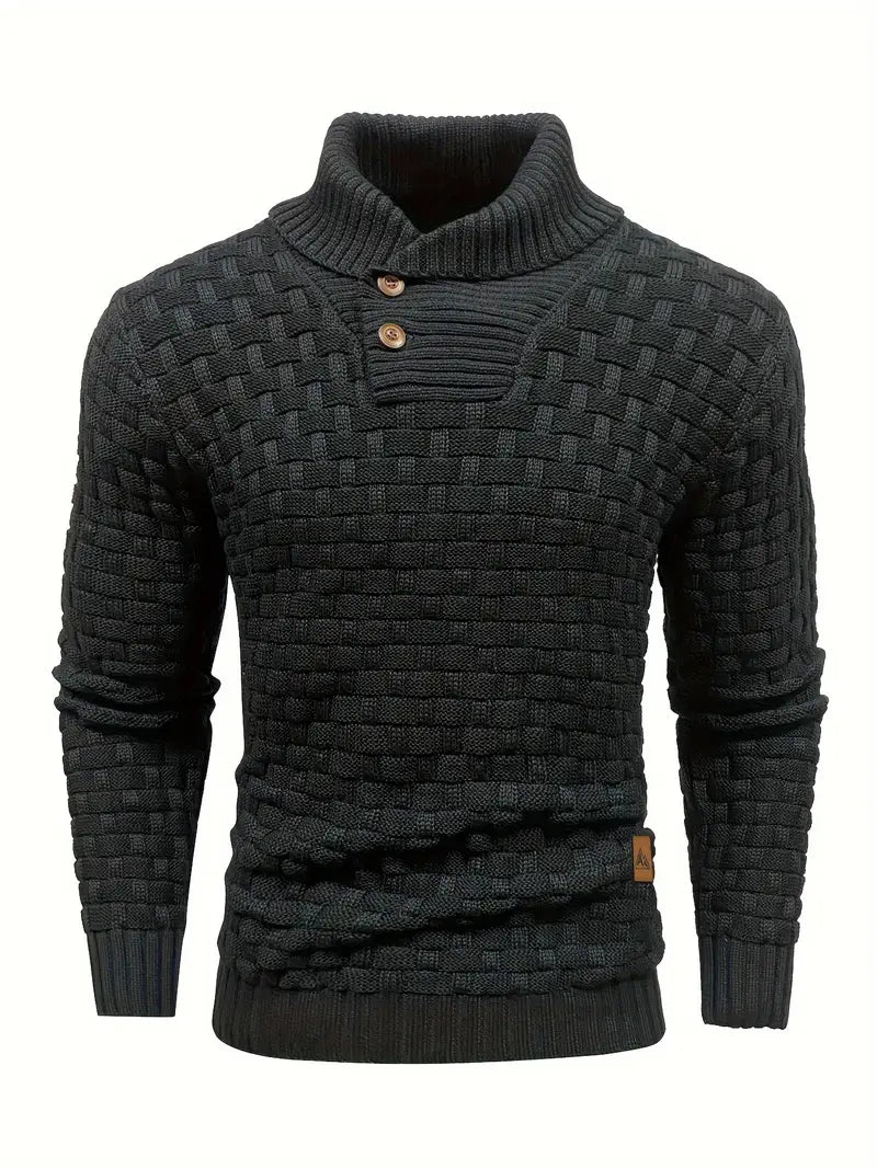 Auguste Men's Shawl Collar Knitted Jumper