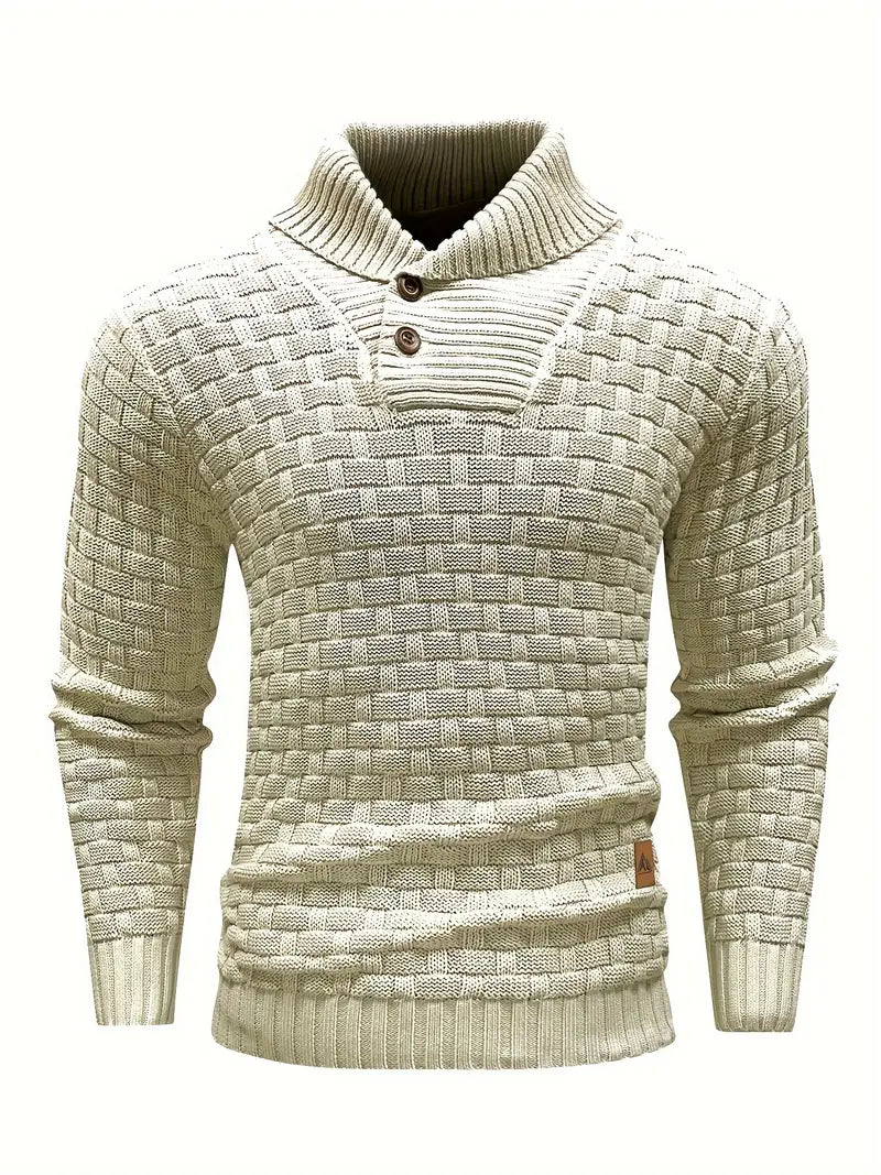 Auguste Men's Shawl Collar Knitted Jumper