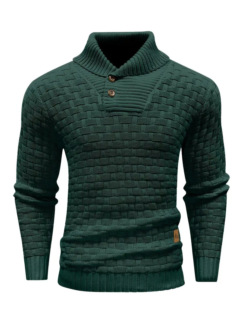Auguste Men's Shawl Collar Knitted Jumper