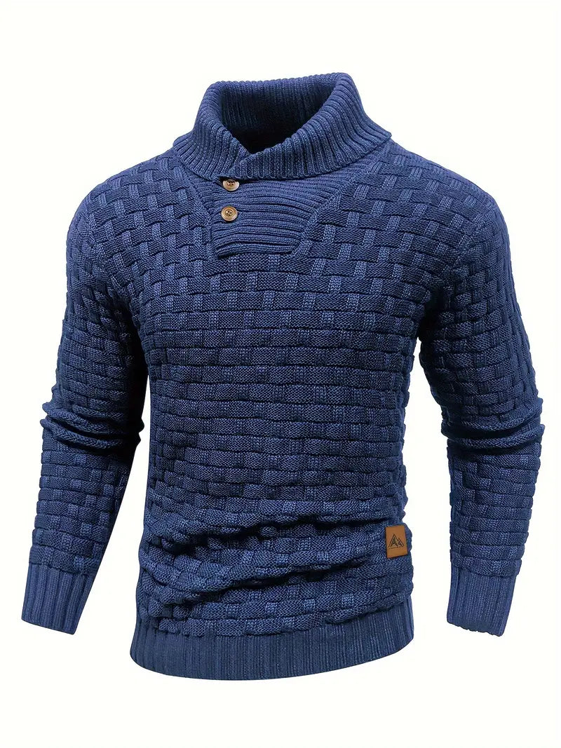 Auguste Men's Shawl Collar Knitted Jumper