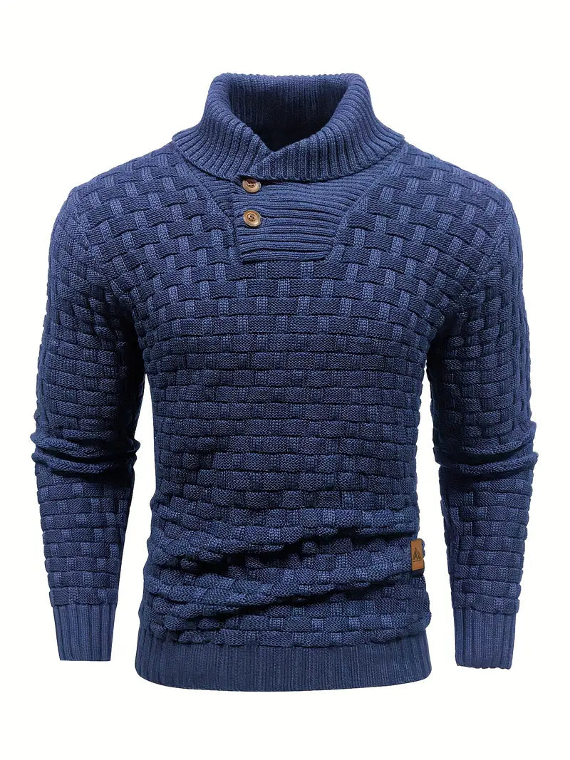 Auguste Men's Shawl Collar Knitted Jumper