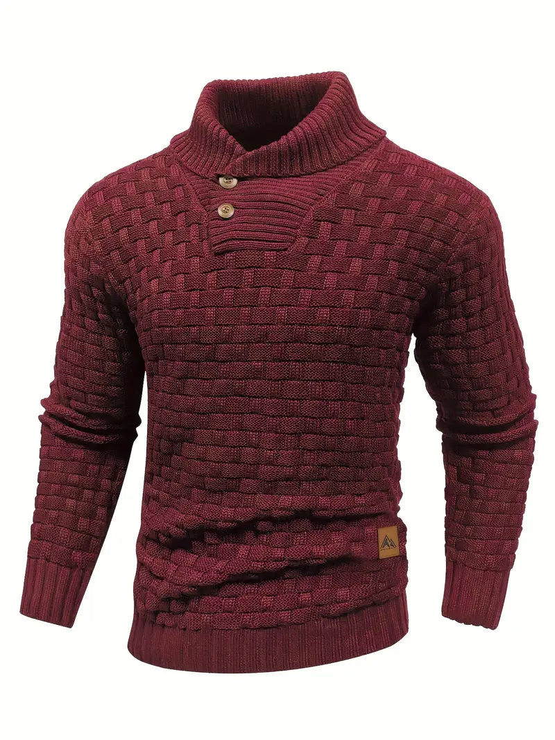 Auguste Men's Shawl Collar Knitted Jumper