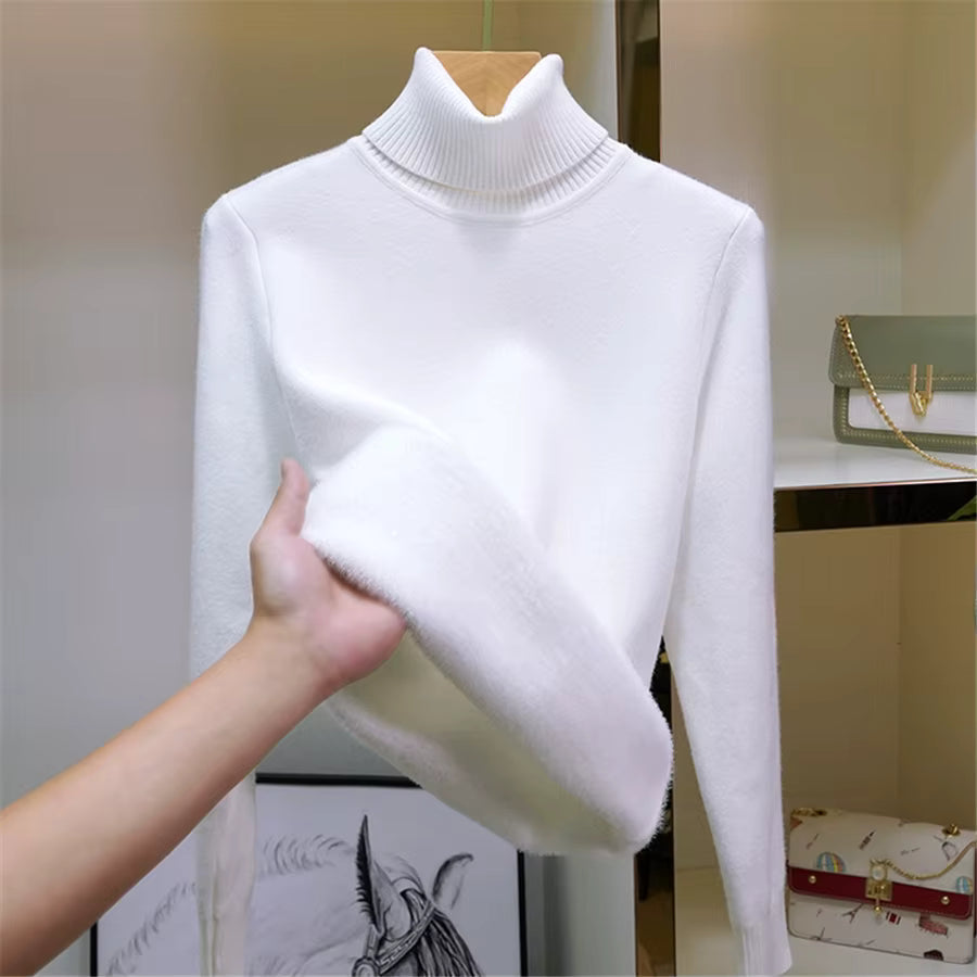 Karen Women's Fleece Roll Neck Jumper