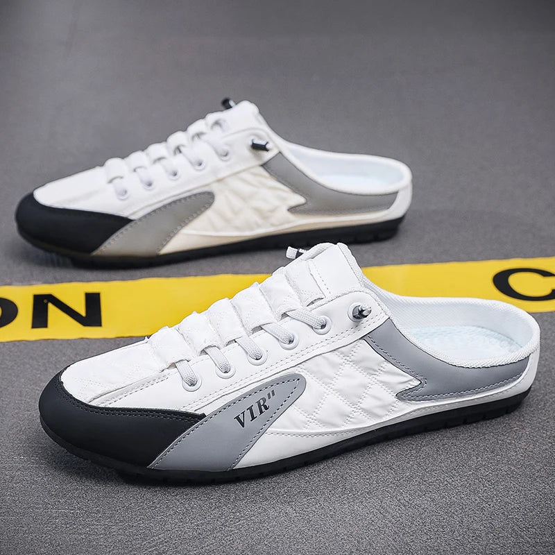 Men's Backless Slip-On Sneakers - Confy