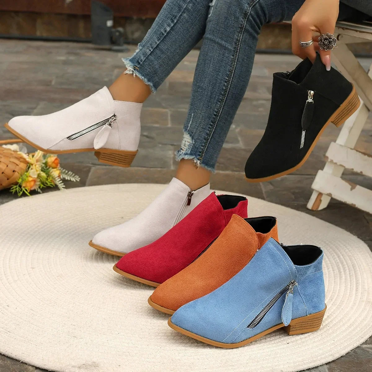 Bottines Courtes Femme - Élégant