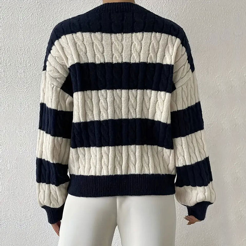 Grace Women's Striped Knitted Jumper