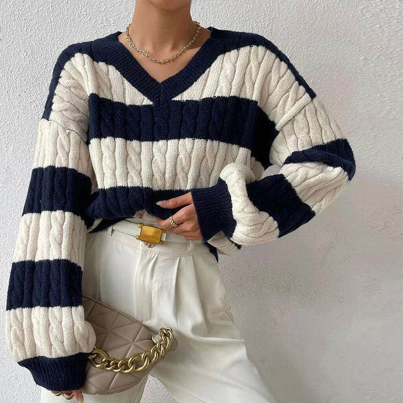 Grace Women's Striped Knitted Jumper