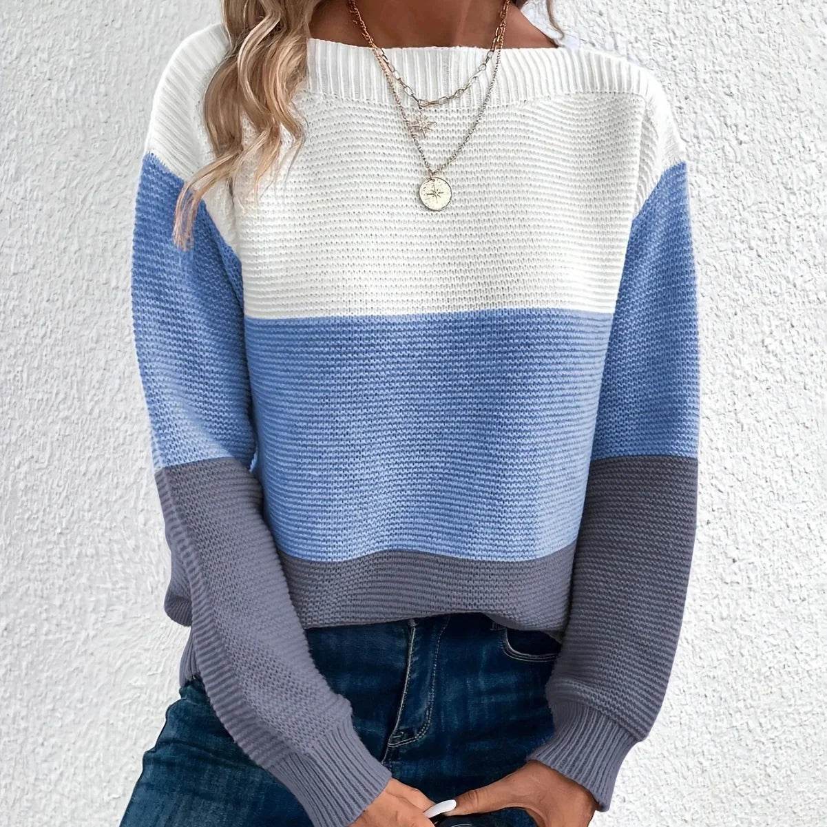 Elena Women's Crew Neck Knitted Jumper