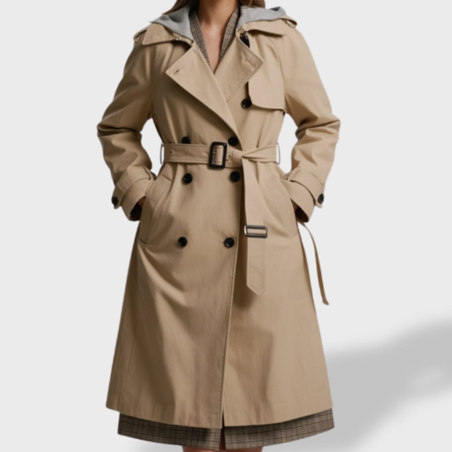 Clara Women's Elegant Trench Coat