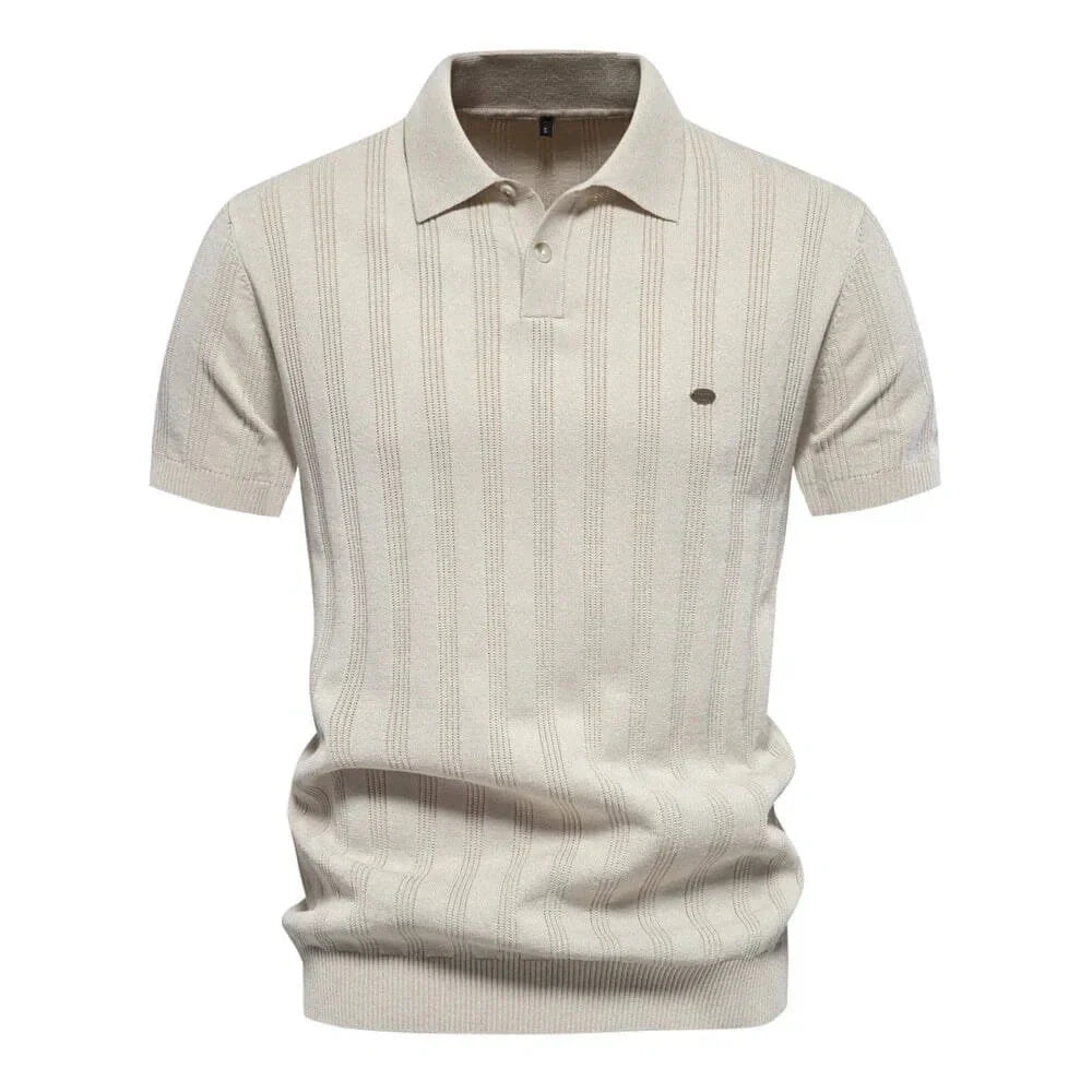 Alvero Men's Knitted Polo Shirt