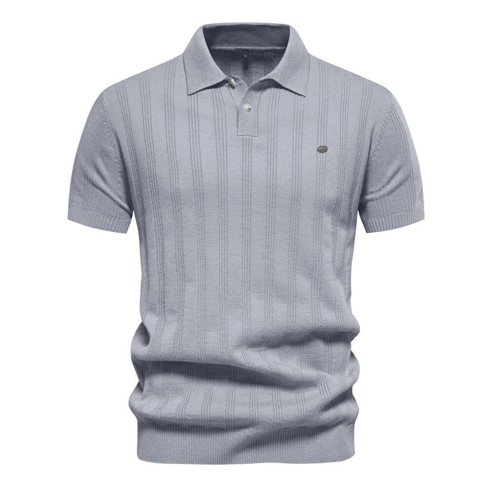 Alvero Men's Knitted Polo Shirt