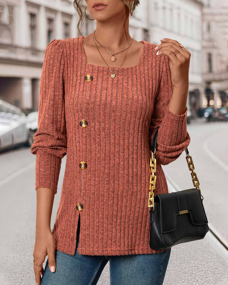 Diana Women's Elegant Buttoned Jumper