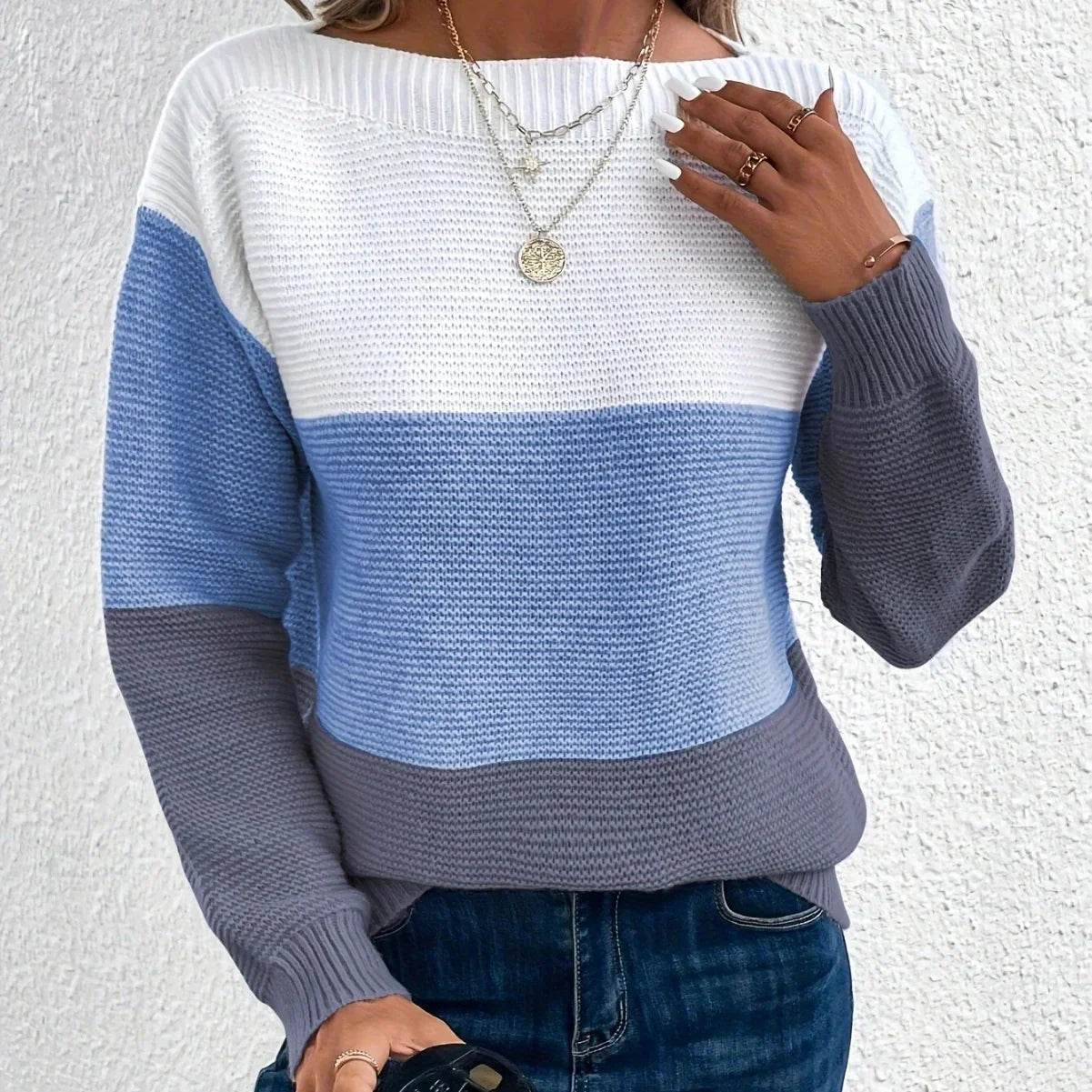 Elena Women's Crew Neck Knitted Jumper