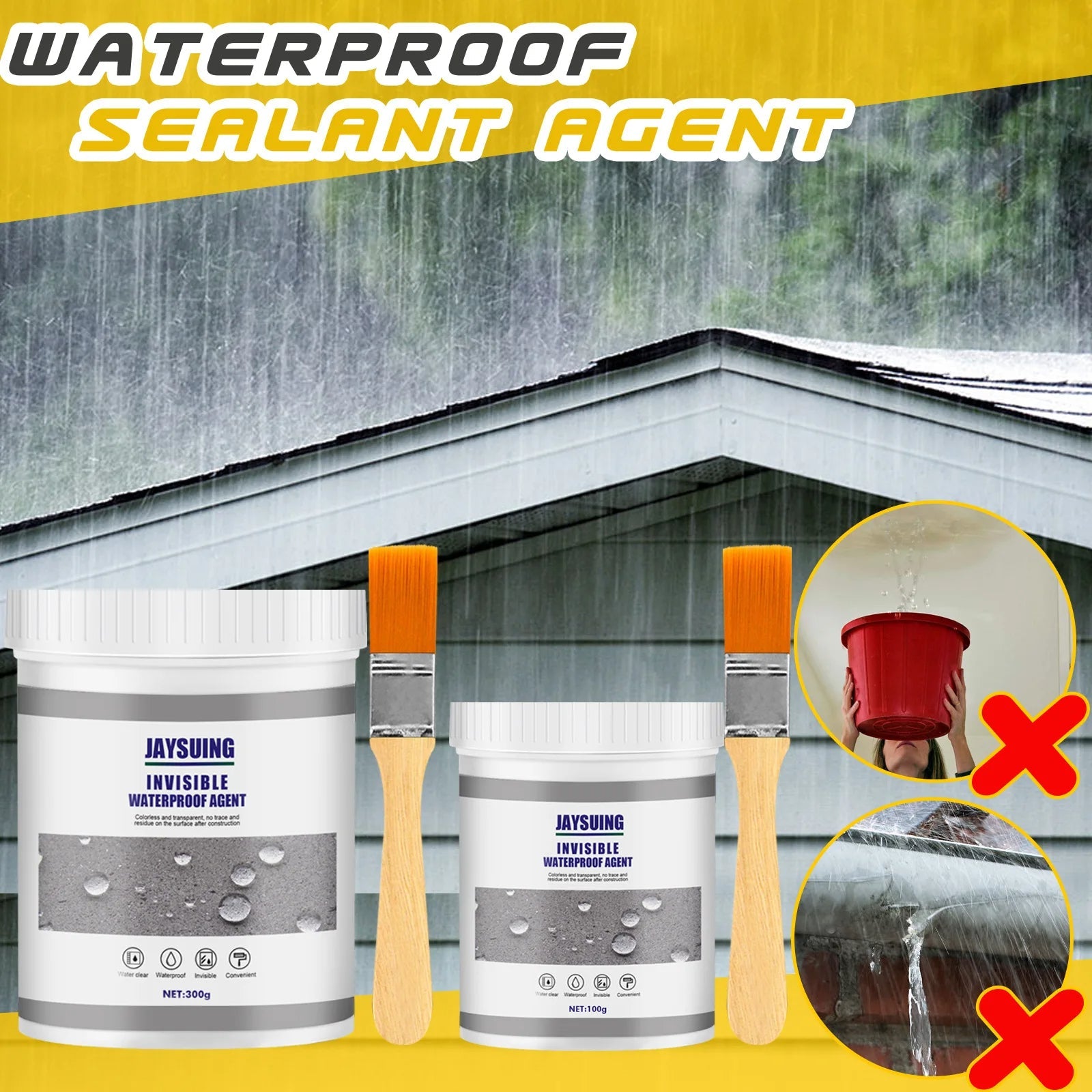 Anti-Leak & Waterproof Sealant + Free Brush