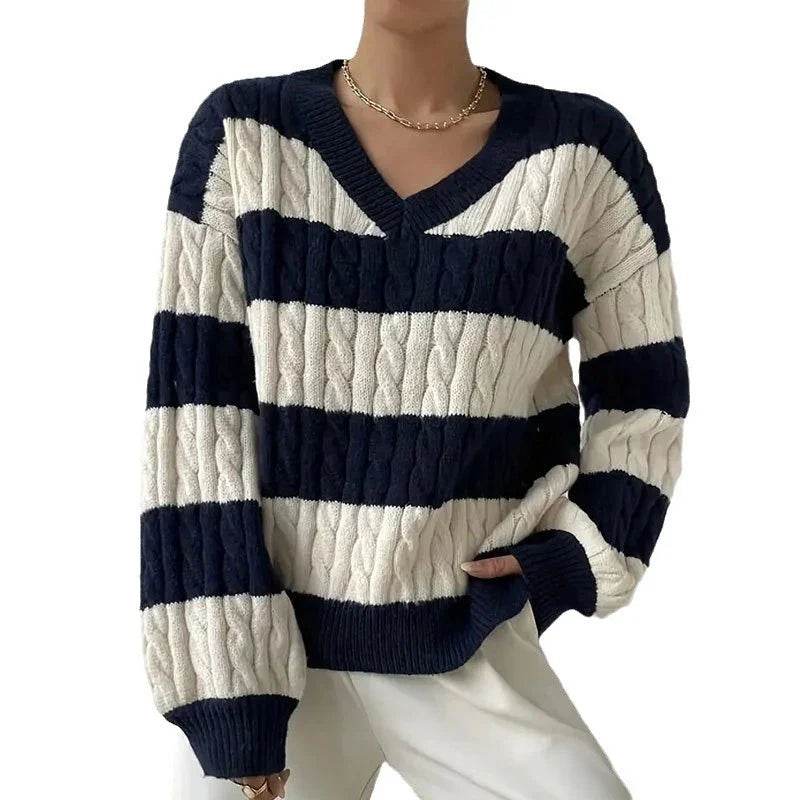 Grace Women's Striped Knitted Jumper