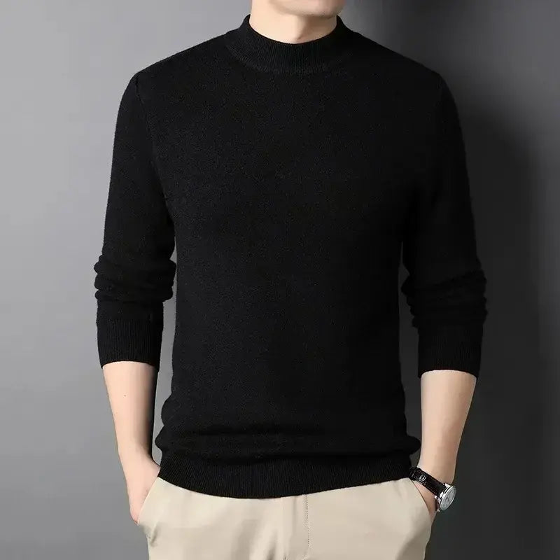 Damien Men's High Neck Cashmere Jumper