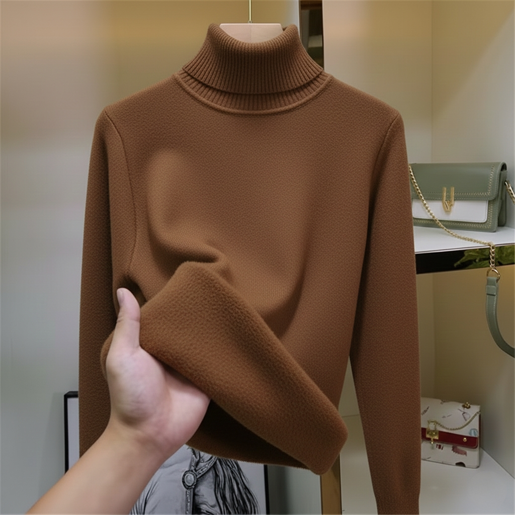 Karen Women's Fleece Roll Neck Jumper