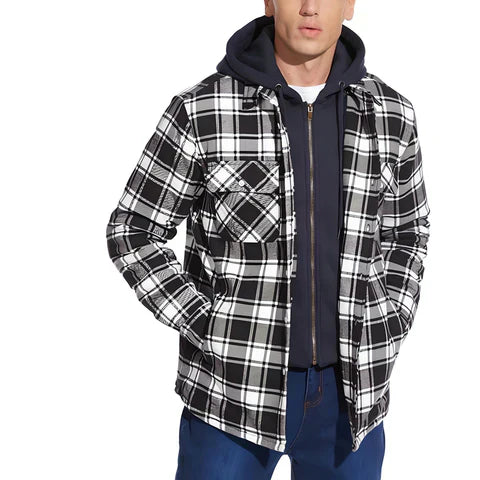 Logan Men's Flannel Hooded Jacket