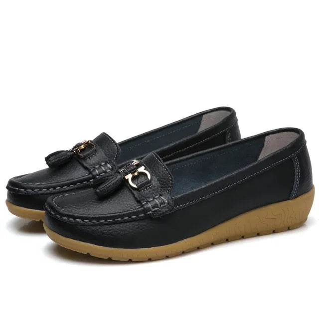 Mocassin Orthopédique en Cuir - Mary