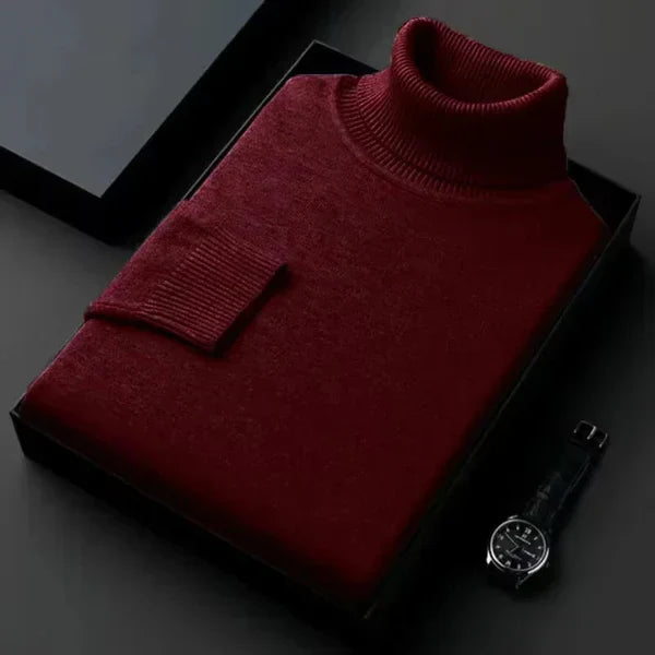 Laurent Men's Cashmere Roll Neck Jumper