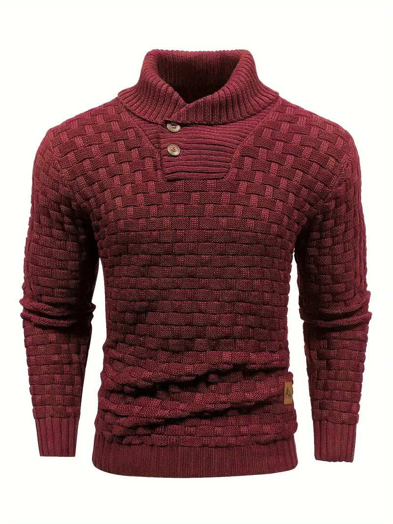 Auguste Men's Shawl Collar Knitted Jumper