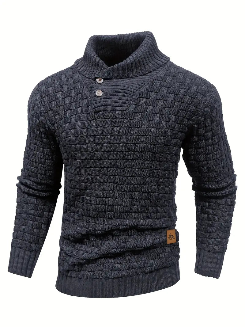 Auguste Men's Shawl Collar Knitted Jumper