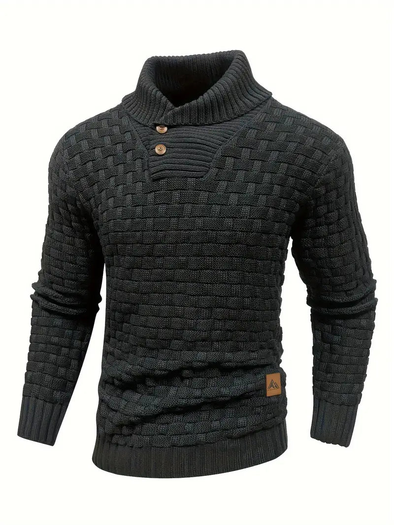 Auguste Men's Shawl Collar Knitted Jumper