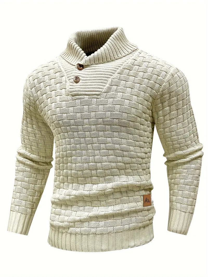 Auguste Men's Shawl Collar Knitted Jumper