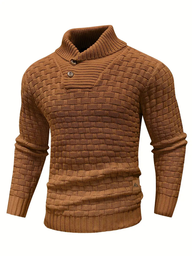 Auguste Men's Shawl Collar Knitted Jumper