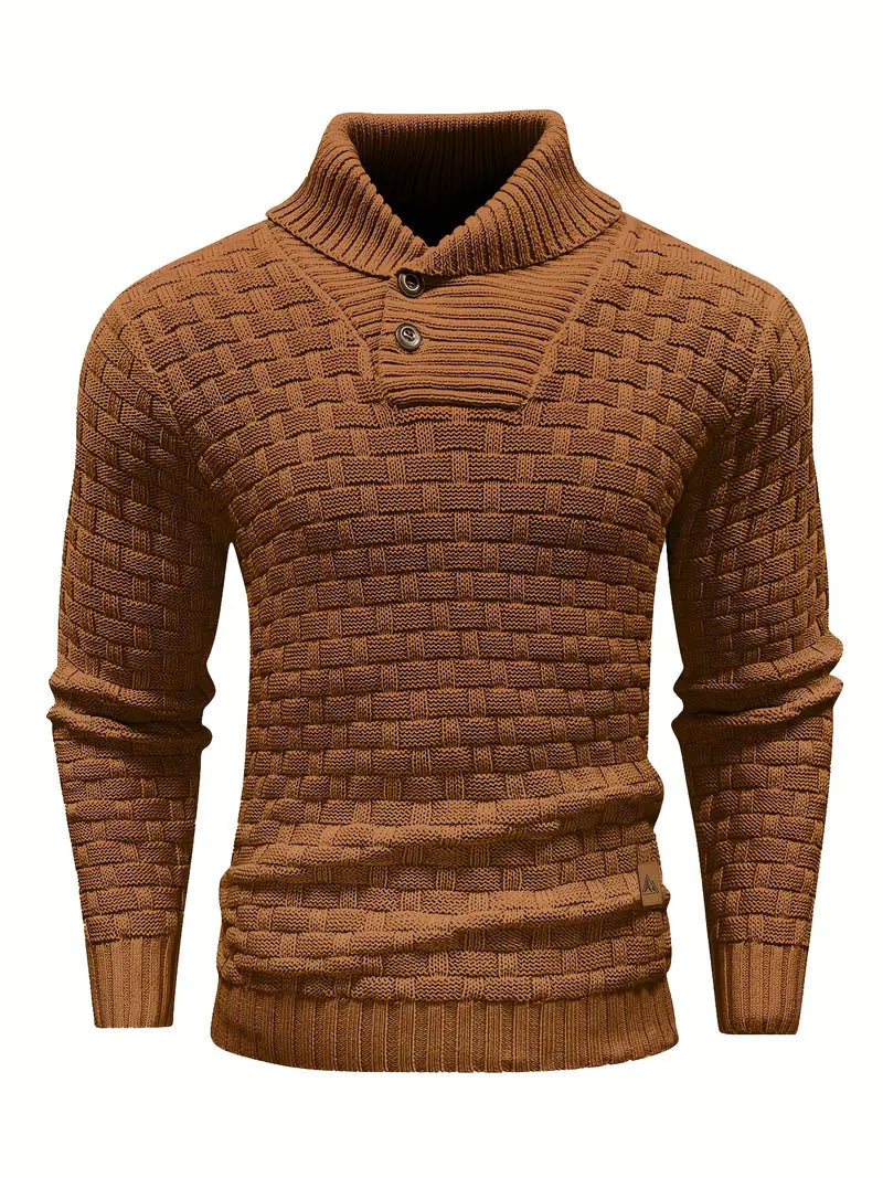 Auguste Men's Shawl Collar Knitted Jumper