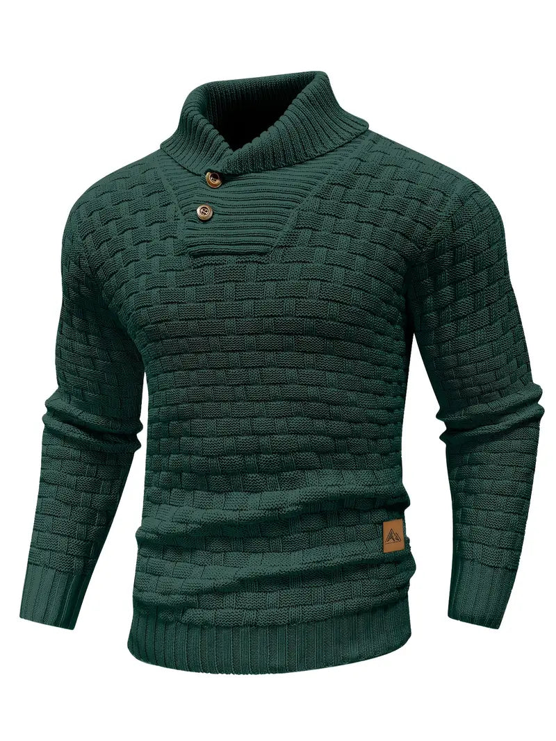 Auguste Men's Shawl Collar Knitted Jumper