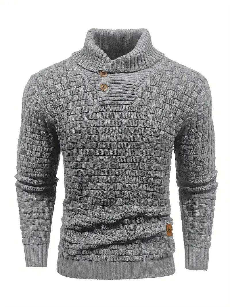 Auguste Men's Shawl Collar Knitted Jumper