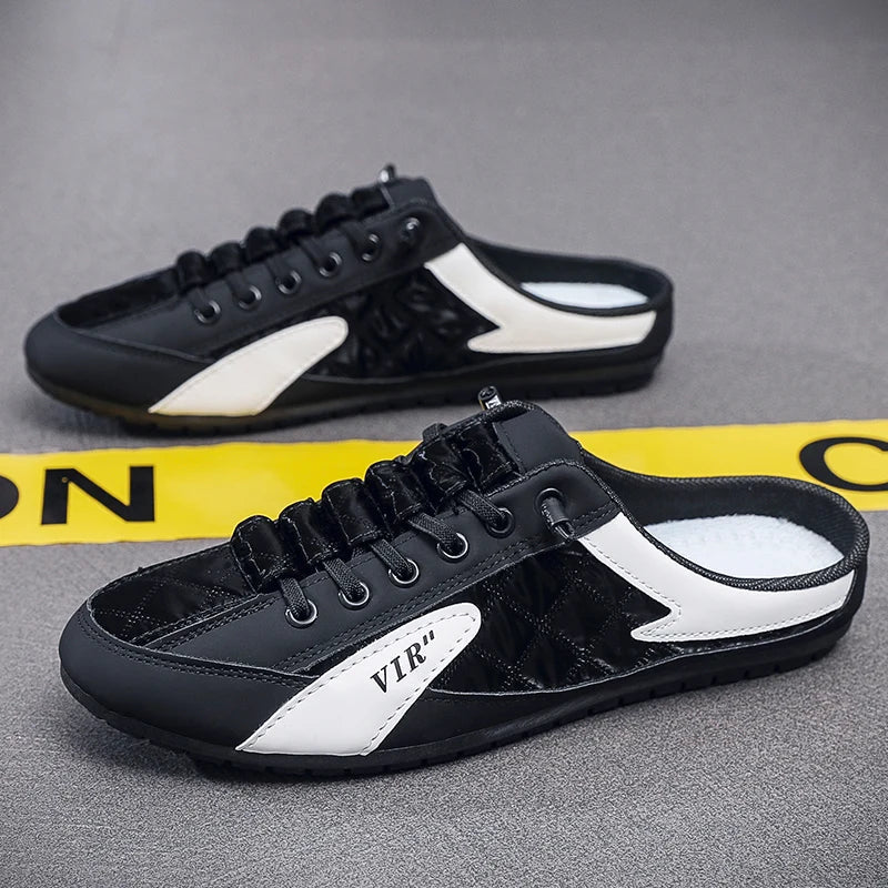 Men's Backless Slip-On Sneakers - Confy