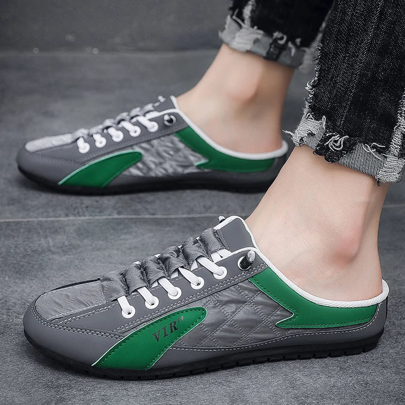 Men's Backless Slip-On Sneakers - Confy